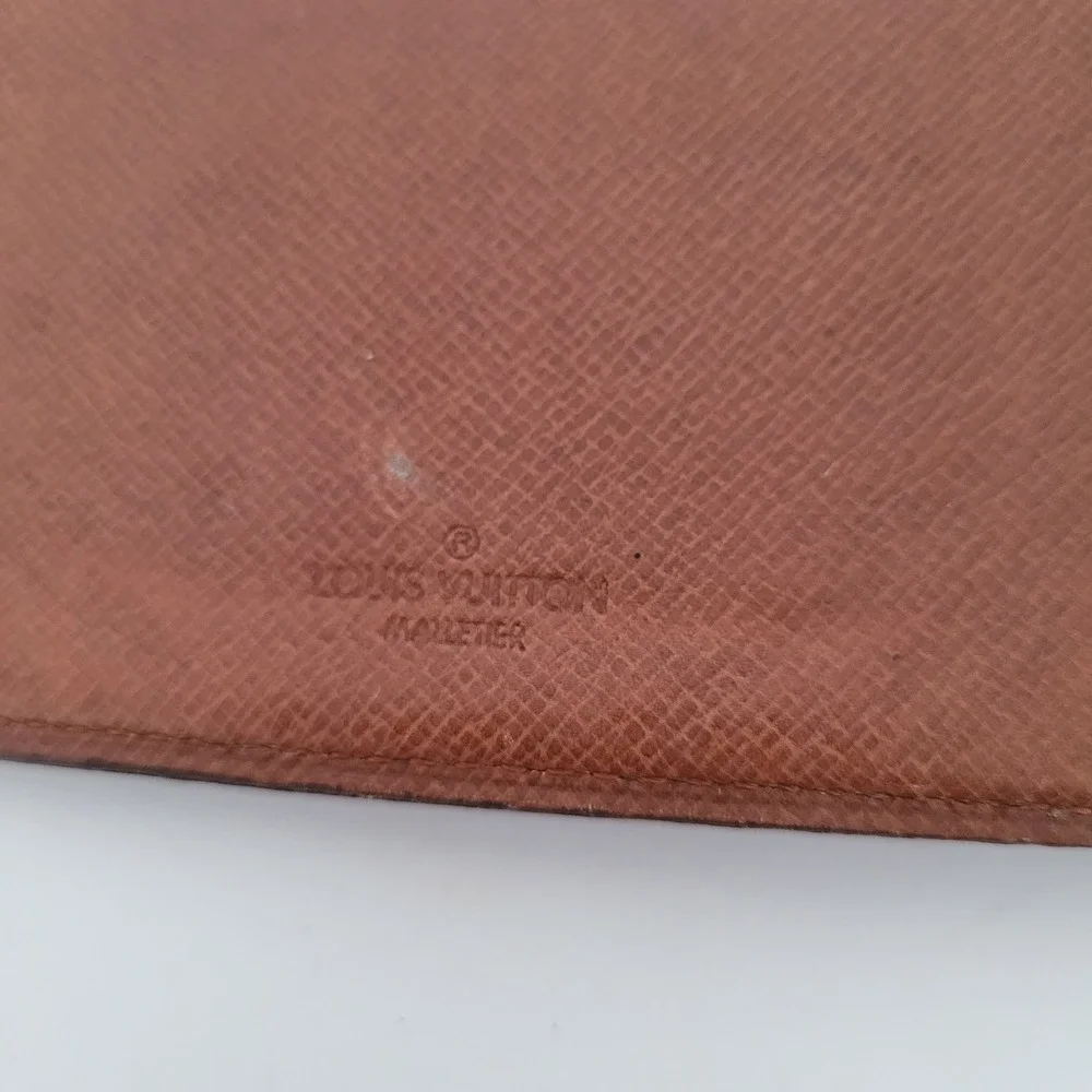 Louis Vuitton Monogram Long Wallet Vintage Brown Malletier 823 ET